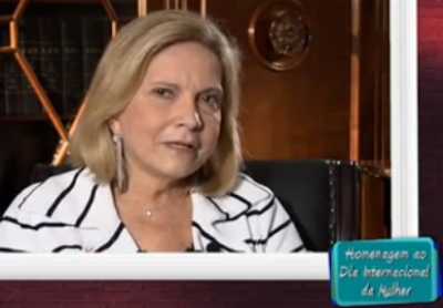 Desembargadora Marilza Maynard grava homenagem às mulheres no STJ