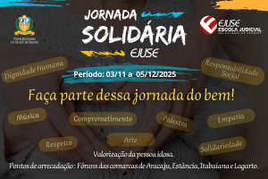 TJSE promove Jornada Solidária 2025 em prol da pessoa idosa