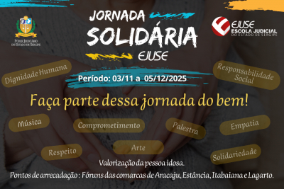 TJSE promove Jornada Solidária 2025 em prol da pessoa idosa