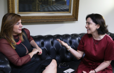 Presidente do TJSE recebe a prefeita de Aracaju