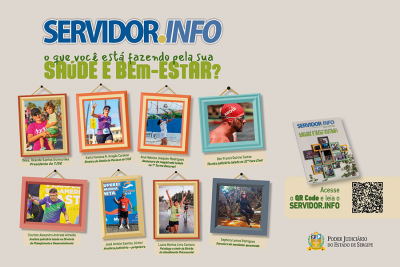 TJSE lança 10ª edição da revista Servidor.info com foco em saúde, autocuidado e bem-estar dos servidores