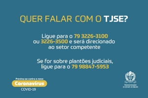 TJSE oferece mais um número de telefone para atendimento ao público externo
