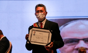 Presidente do Poder Judiciário recebe Comenda da Ordem do Mérito Serigy