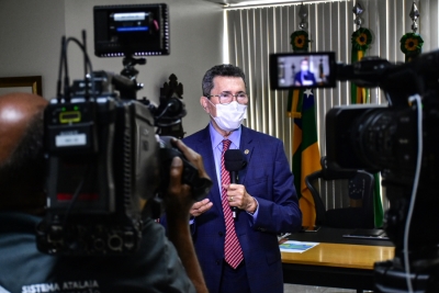 Presidente do Judiciário informa à imprensa exigência do comprovante de vacina a partir de segunda
