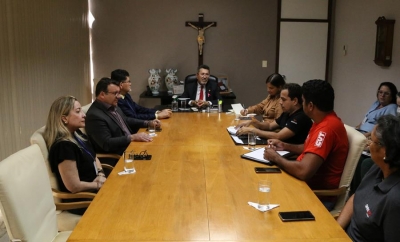 Presidente do Poder Judiciário recebe diretoria do Sindijus pela segunda vez esta semana