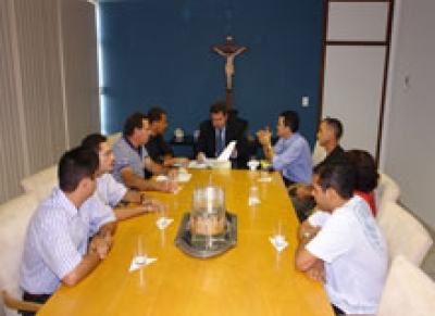 Presidente do TJSE recebe diretoria do Sindiserj