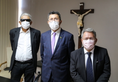 Presidente Edson Ulisses e Des. José dos Anjos recebem Presidente do ConSer