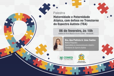 ‘Maternidade e Paternidade Atípica’: palestra será realizada em Itabaiana no dia 6 de fevereiro