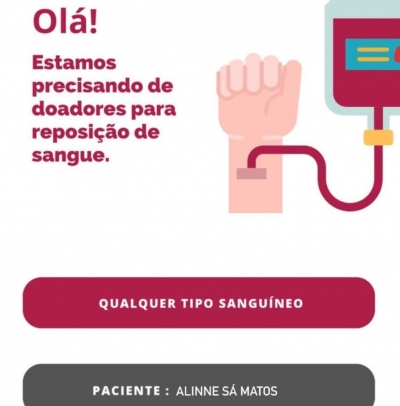Urgente: prima da servidora Odete Ferreira necessita de doação de sangue