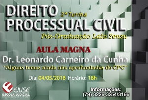 Pós-Graduação: Leonardo Carneiro da Cunha ministrará Aula Magna dia 4 de maio