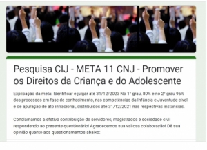 Pesquisa: contribua para promoção dos direitos da criança e do adolescente