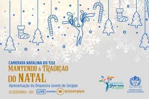 Camerata Natalina do TJSE será transmitida pelo YouTube nesta quinta-feira