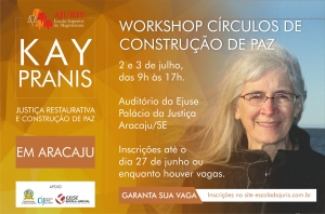 Abertas inscrições para Workshop Círculos de Paz, com Kay Pranis