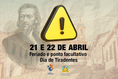 Tiradentes: feriado e ponto facultativo no TJSE na quinta e sexta-feira