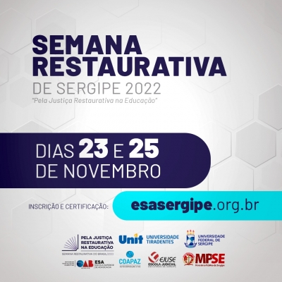 Semana Restaurativa de Sergipe ocorre de 19 a 25 de novembro