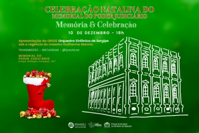 Natal do Judiciário acontecerá no Memorial na sexta-feira