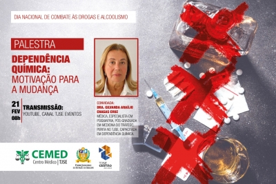 Dia Nacional de Combate às Drogas e Alcoolismo será marcado por palestra