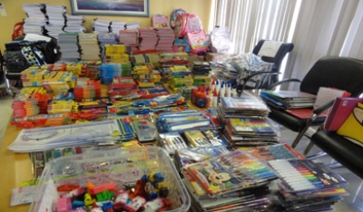 Apadrinhamento provedor viabiliza doação de material escolar para crianças acolhidas