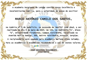 Servidor do Tribunal de Justiça tomará posse na Academia Sergipana de Letras