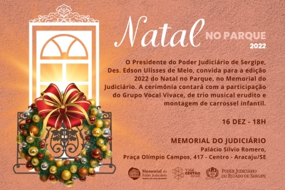 Natal do Judiciário acontecerá no Memorial nesta sexta-feira, dia 16