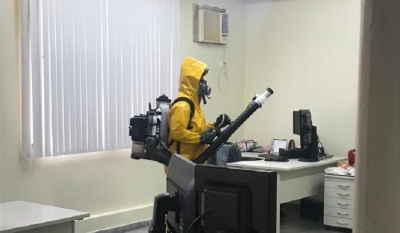 Combate ao coronavírus: Fórum de Itaporanga D"Ajuda passa por desinfecção