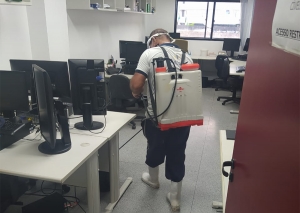 Unidades do Fórum Gumersindo Bessa passam por desinfecção