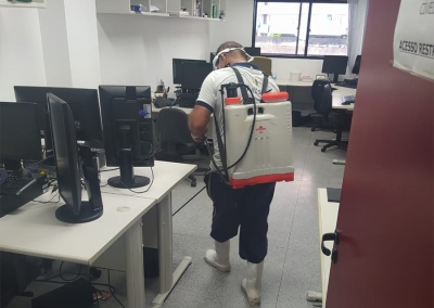 Unidades do Fórum Gumersindo Bessa passam por desinfecção