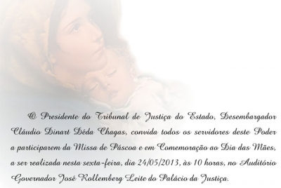 Missa de Páscoa e em comemoração ao Dia das Mães