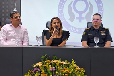 Coordenadoria da Mulher participa do 5º aniversário da Patrulha Maria da Penha em Aracaju