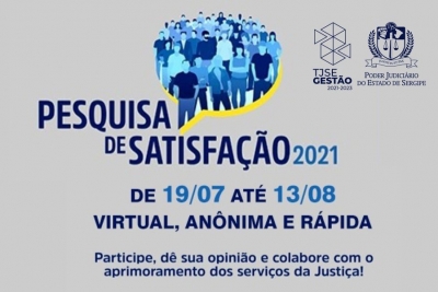 TJSE inicia Pesquisa de Satisfação 2021