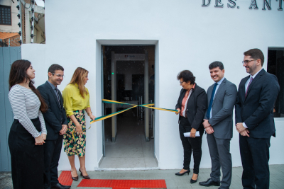 Presidente Iolanda Guimarães entrega reforma do Fórum de Neópolis