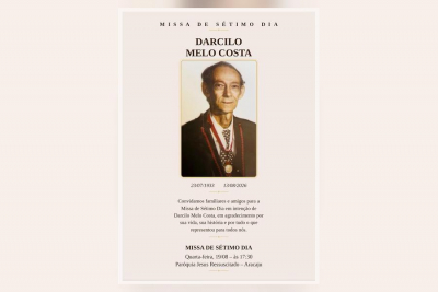 Missa de Sétimo dia: Darcilo Melo Costa