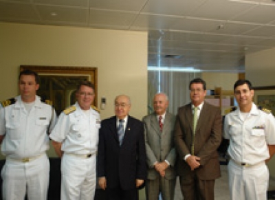 Presidente do TJ recebe visita do Comandante do 2º Distrito Naval