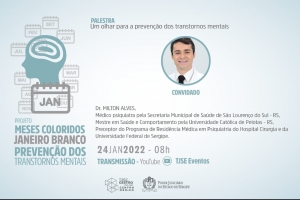 Janeiro branco: palestra com psiquiatra acontecerá segunda-feira