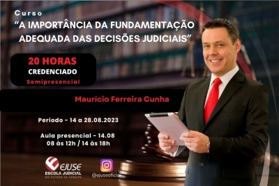 Inscrições abertas para o curso ‘A importância da fundamentação adequada das decisões judiciais’