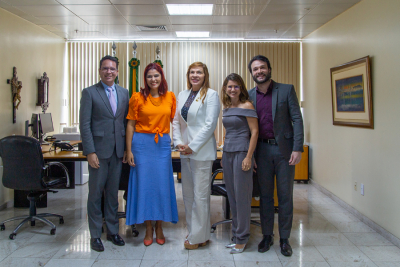 Presidente do TJSE recebe professores de graduação e pós-graduação em Direito da Unit