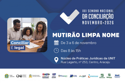 Semana de Conciliação, de 3 a 6/11, terá mutirão, capacitações e ações educativas