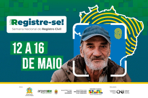 Semana Nacional do Registro Civil acontecerá de 12 a 16 de maio