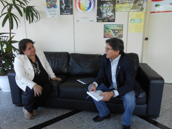 Juíza Coordenadora da Mulher visita Secretário de Estado dos Direitos Humanos