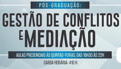 ESA está com inscrições abertas para pós-graduação em Mediação de Gestão de Conflitos