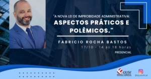 Inscrições abertas para palestra "Nova Lei de Improbidade Administrativa"