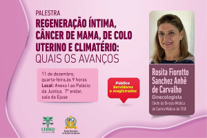 Palestra sobre avanços no tratamento do câncer de mama acontecerá dia 11 de dezembro