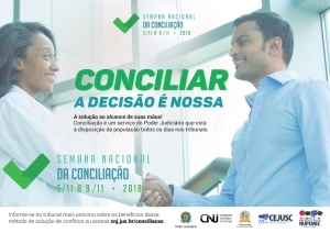 Semana Nacional de Conciliação termina nesta sexta-feira