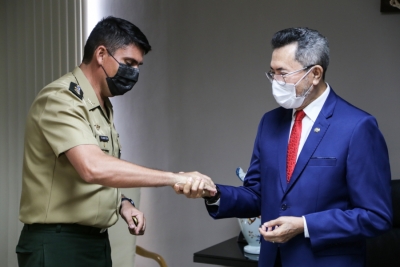 Presidência do TJSE recebe visita institucional do Comando do 28 BC