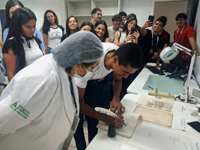 Arquivo Judiciário recebe turmas de Direito da Unit e promove palestra sobre o aniversário de Aracaju