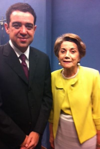 Desa. Suzana Carvalho e o Conselheiro Bruno Dantas