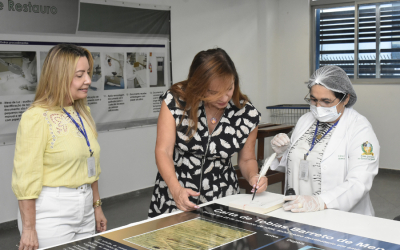 Presidente visita Arquivo Judiciário e conhece novas instalações da biblioteca do TJSE
