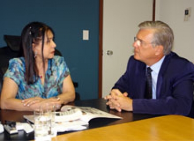 Presidente Célia Pinheiro recebe Desembargador do TJPE